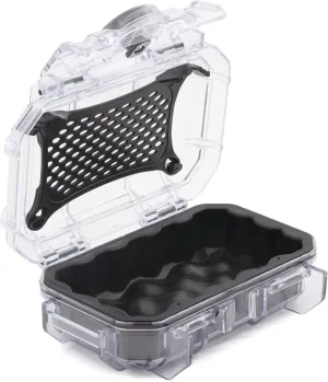 Seahorse 52 Waterproof Dry Box Hard Protective Micro Case - Mil Spec/USA Made / IP67 Waterproof/Lockable/Airtight - for Earbuds, PLB, IEM, Small Medical Devices, Portable (Rubber Boot)
