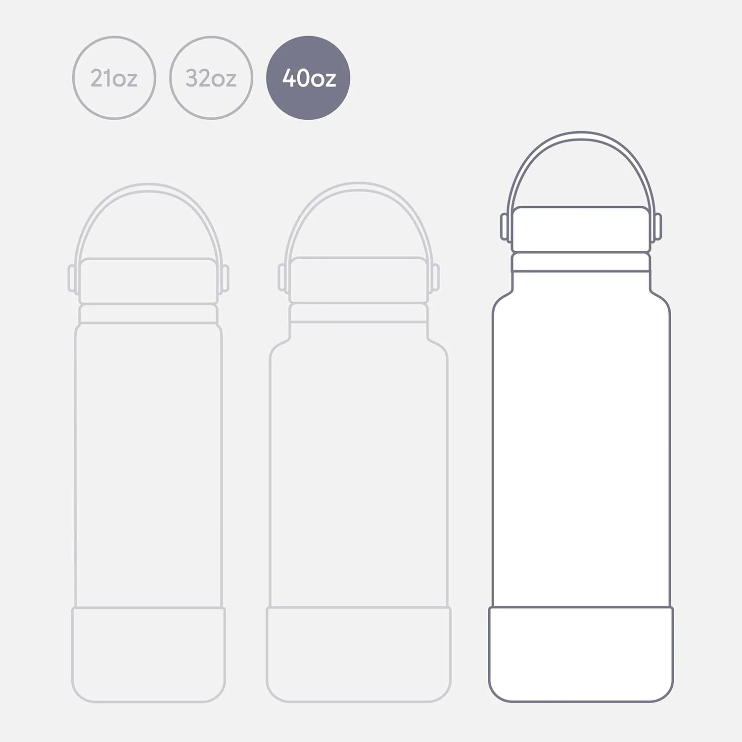 Seallama. Stainless Steel Wide Mouth Water Bottle - 2 Lids (Flex Straw Lid) and Double-Wall Vacuum Insulation - Leak Proof, BPA-Free, for Travel, Sports, School, and Car (Stormy Granite, 40 oz)