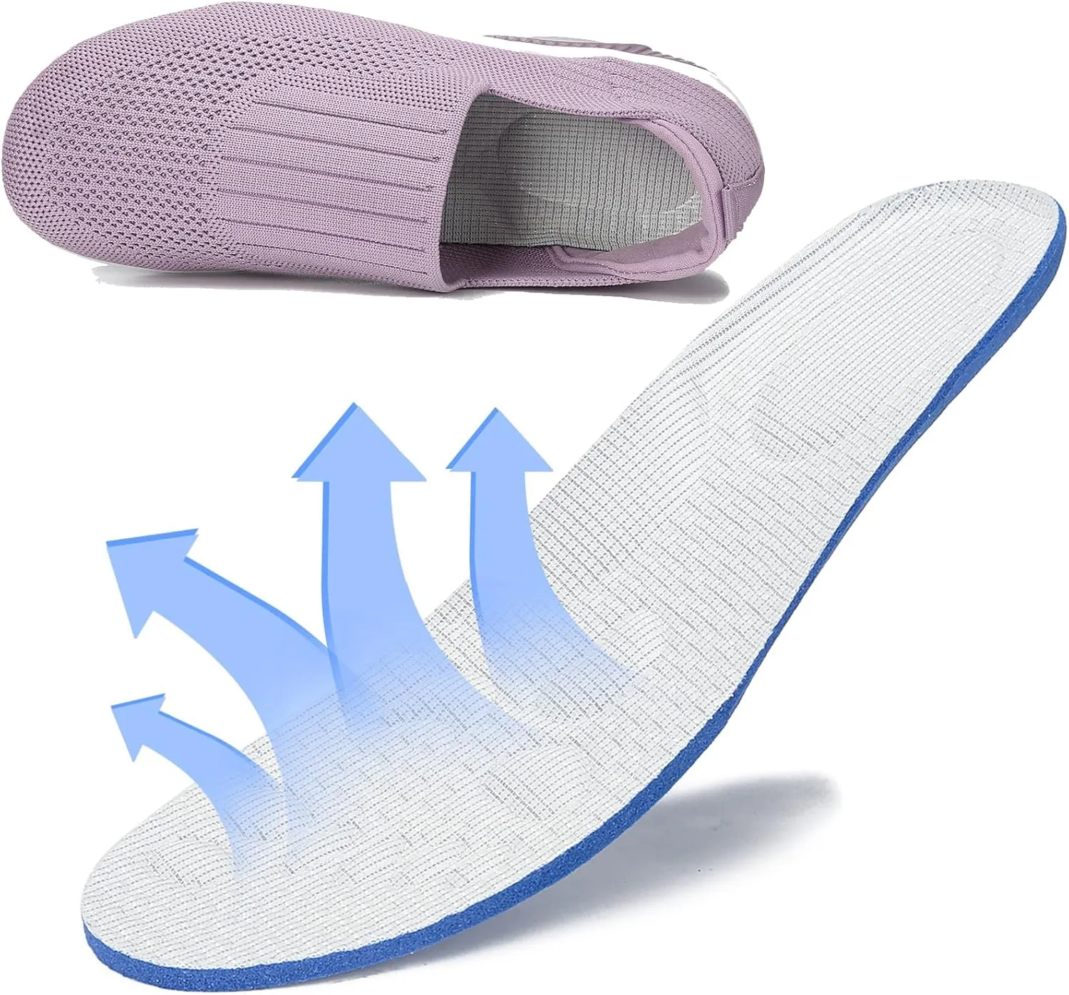 Semshedy Women Nurse Shoes Orthopedic Platform Nursing Sneakers Air Cushion Diabetic Walking Wedge Sneaker