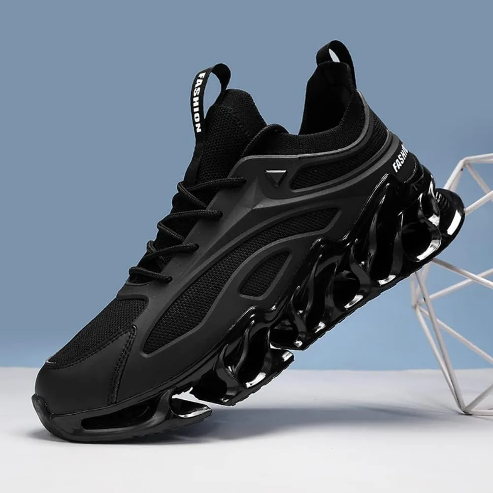 Sneakers for Men Mesh Upper TPU Basketball Sport Feather Pattern Lace Up Fashion Outdoor Sport Breathable Elastic Sole Casual Sneaker Tenis para Hombre Designer Running Shoes