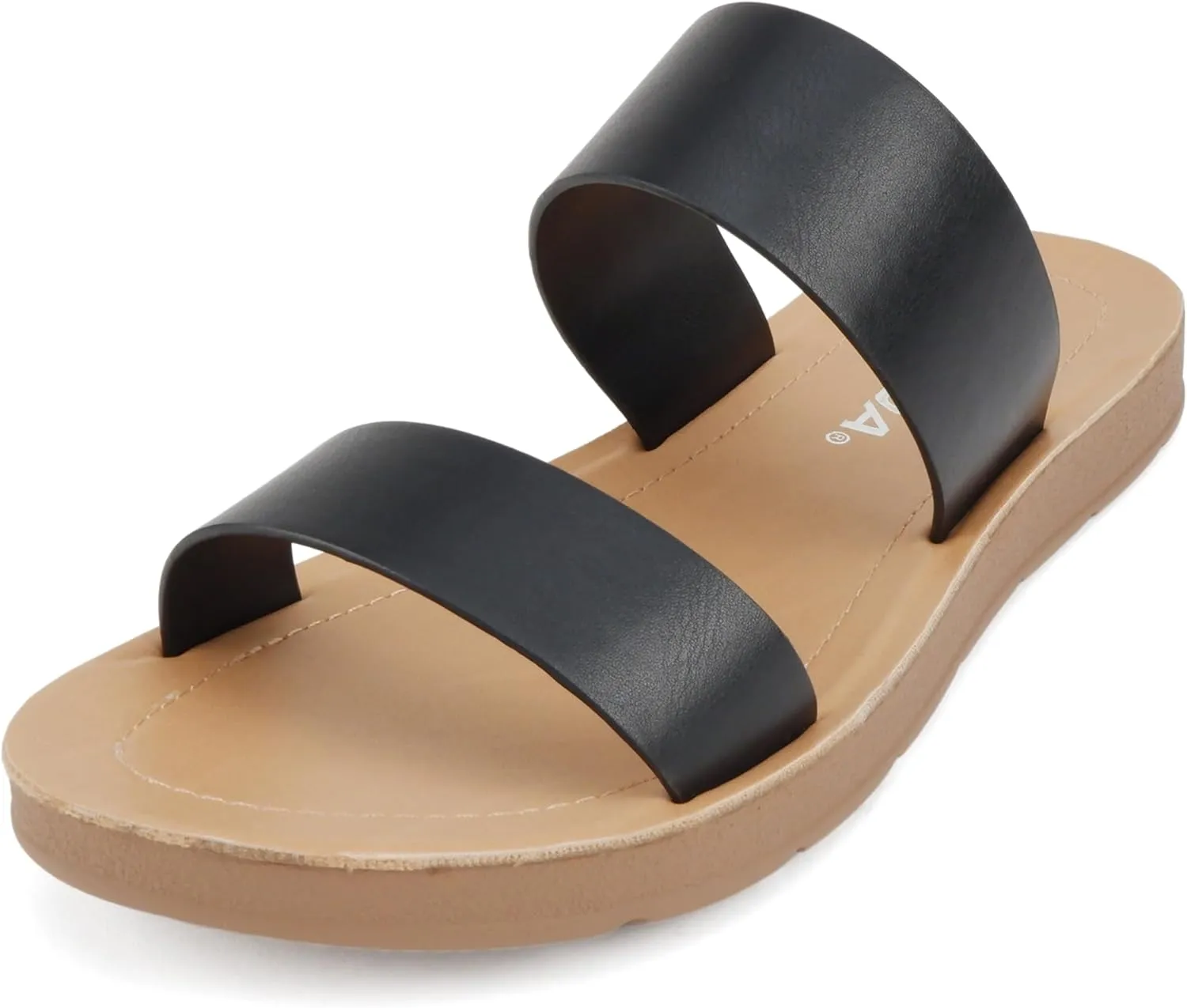 Soda Shoes Women Flip Flops Flat Beach Sandals Slides Double Straps OCCUPY-S