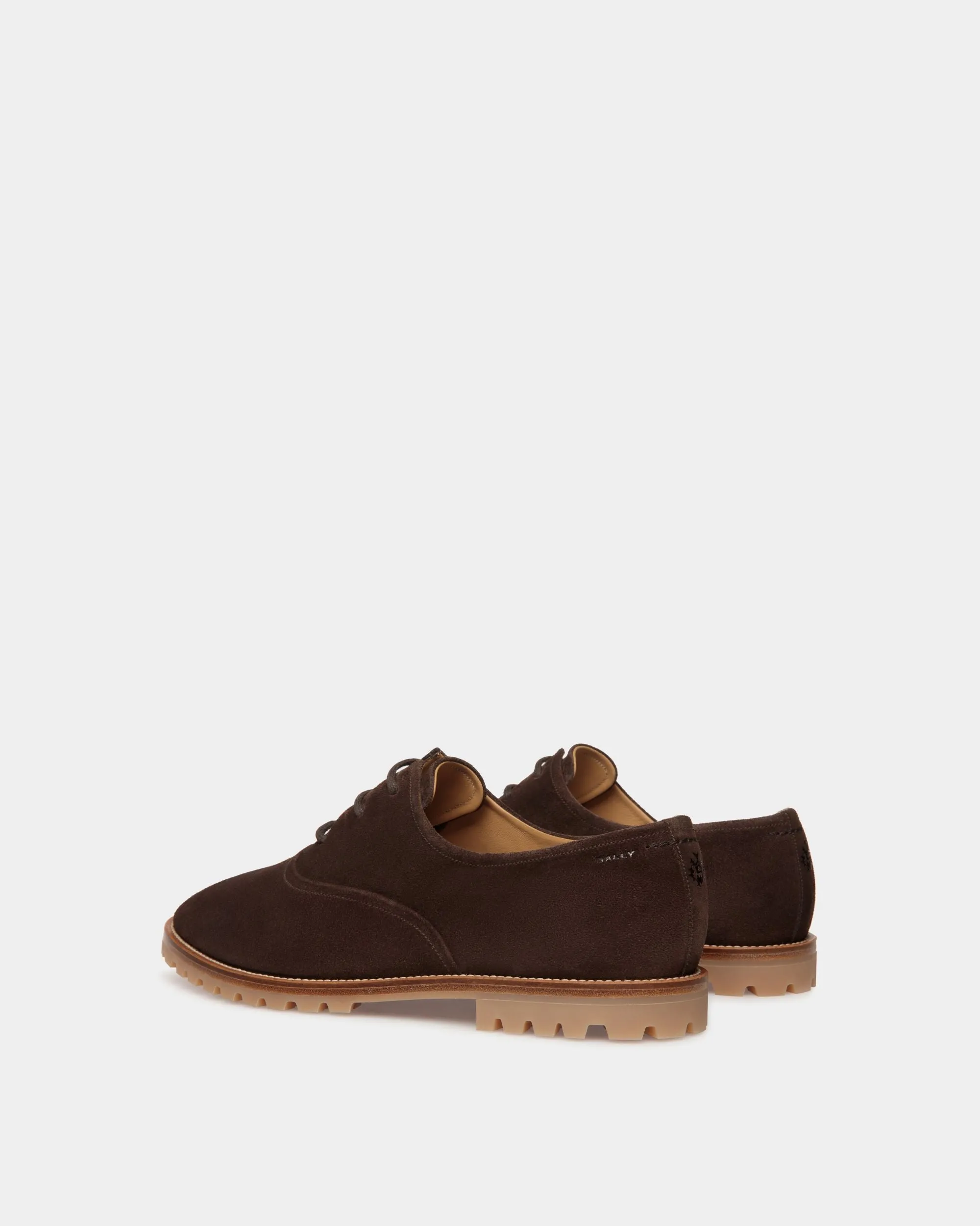 Solaria Oxford in Ebano Suede