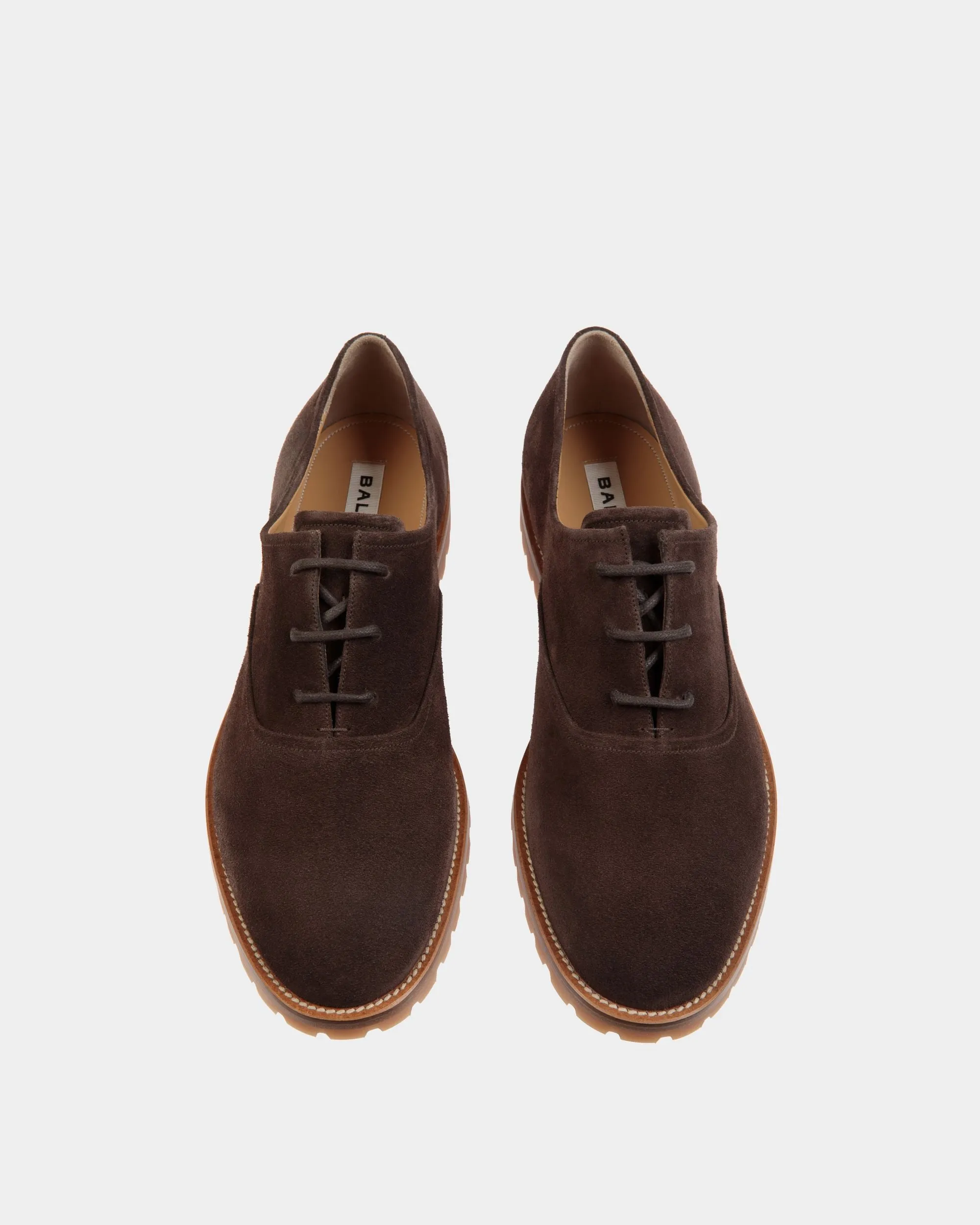 Solaria Oxford in Ebano Suede