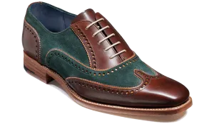 Spencer - Walnut Calf / Green Suede