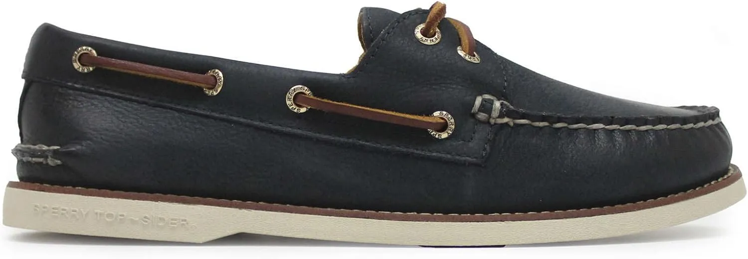 Sperry Men's Gold Authentic Original 2-Eye Boat Shoe, Navy, 10