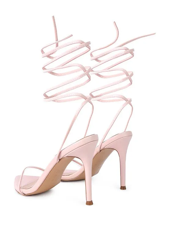 Sphynx High Heel Lace Up Sandals