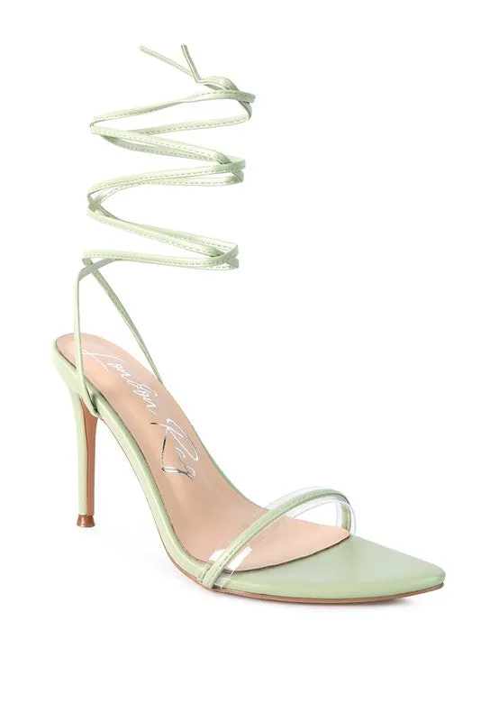 Sphynx High Heel Lace Up Sandals