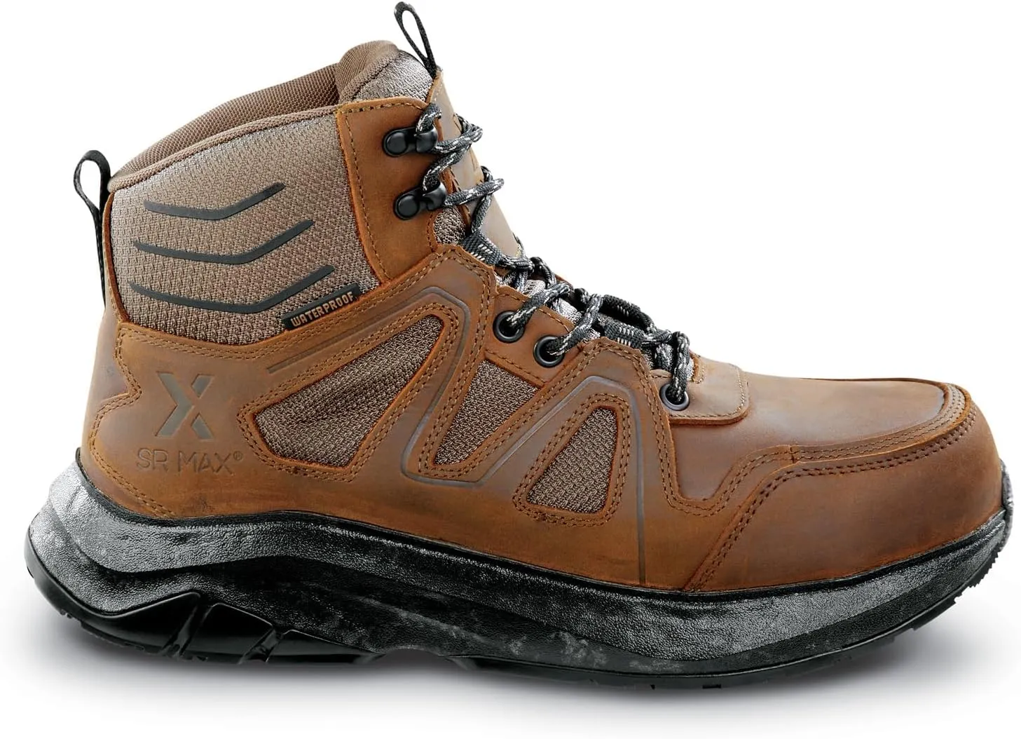 SR Max/Blumaka Ridgway, Men's, Steel Toe, EH, WP, MaxTRAX Slip Resistant, Hiker, Work Boot