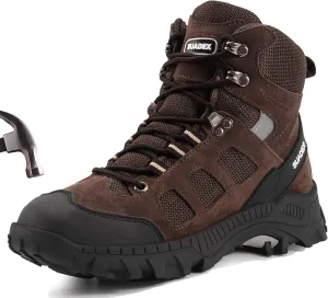 SUADEX Steel Toe Boots for Men Women Indestructible Non Slip Comfortable Work Boot Safety Construction Shoes