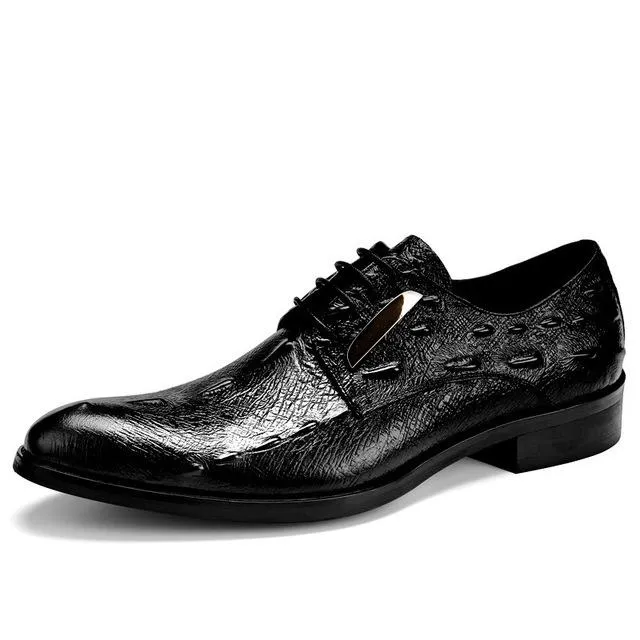 suit business shoes  Genuine Leather  luxury brand men shoes