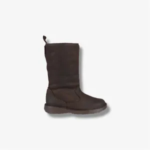 Sutherland Wool-Lined Premium Leather Boot in Milled Waxy Brown