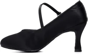 SWDZM Women Ballroom Dance Shoes Closed Toe Latin Salsa Walts Tango Character Dancing Shoes