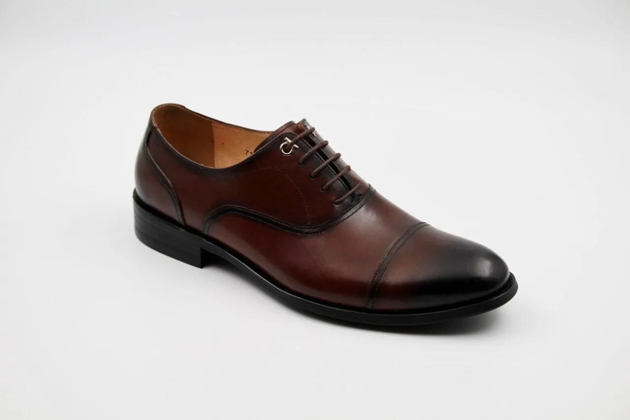Tabitha Coffee Leather Oxfords