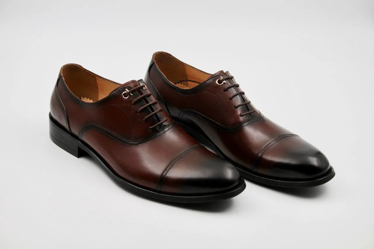 Tabitha Coffee Leather Oxfords