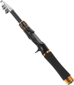 Telescopic Fishing Rod Lightweight and Portable Water Fishing Rod for Freshwater and Saltwater for Travel and Backpacking Precision Casting Compact Design for Easy Carrying