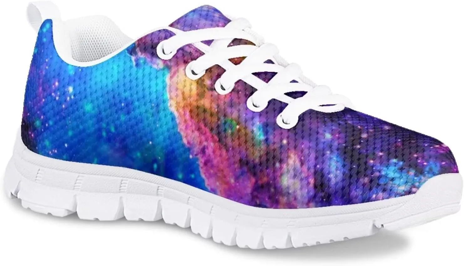 Tennis Shoes for Kids Girls Lightweight Running Sneakers Breathable Mesh Comfy Cute Print Walking Shoes