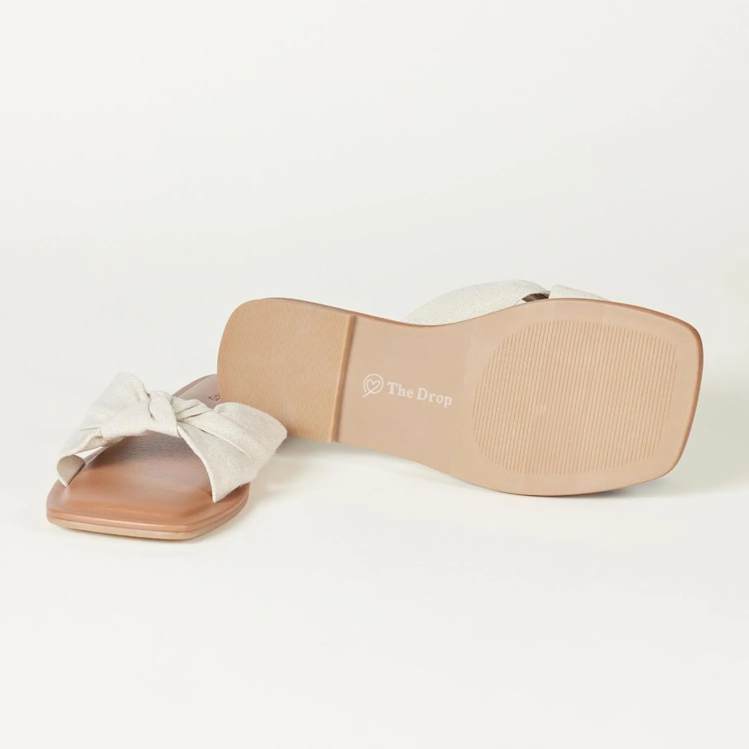 The Drop Women's Ida Bow Flat Sandal Slippers