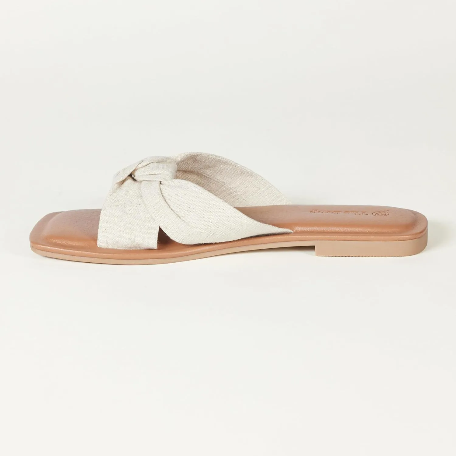 The Drop Women's Ida Bow Flat Sandal Slippers