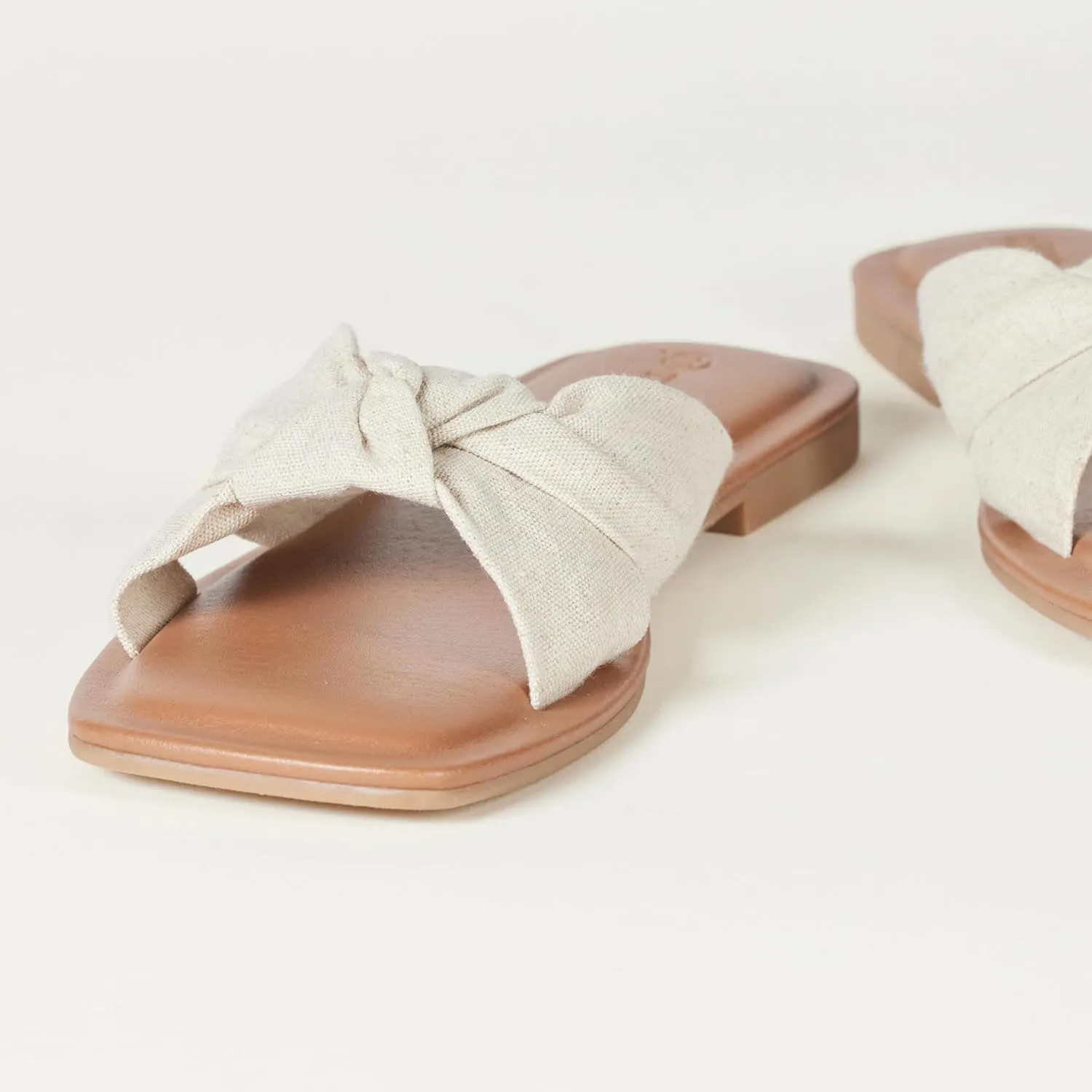 The Drop Women's Ida Bow Flat Sandal Slippers