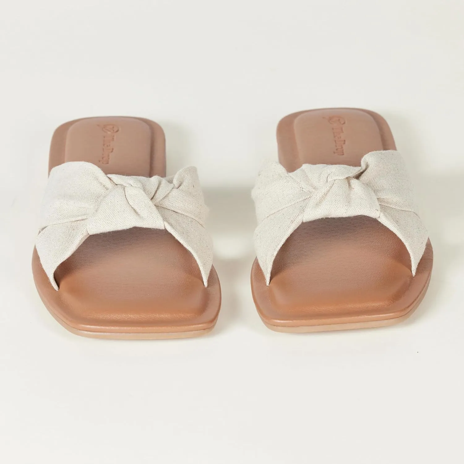 The Drop Women's Ida Bow Flat Sandal Slippers