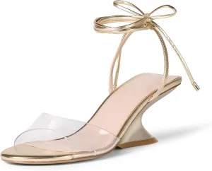 The Drop Women's Phoenix Lace Up Sculpted Heeled Sandal