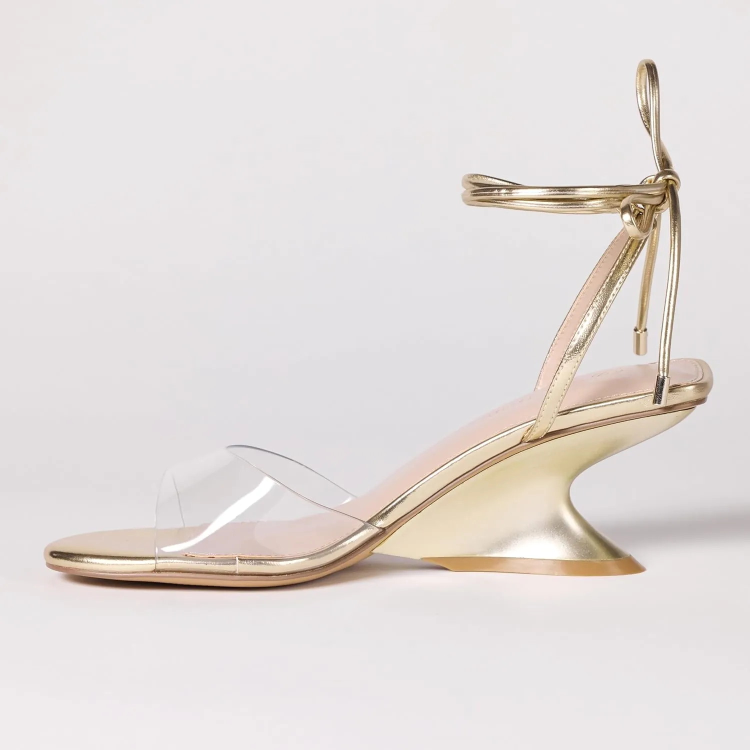 The Drop Women's Phoenix Lace Up Sculpted Heeled Sandal