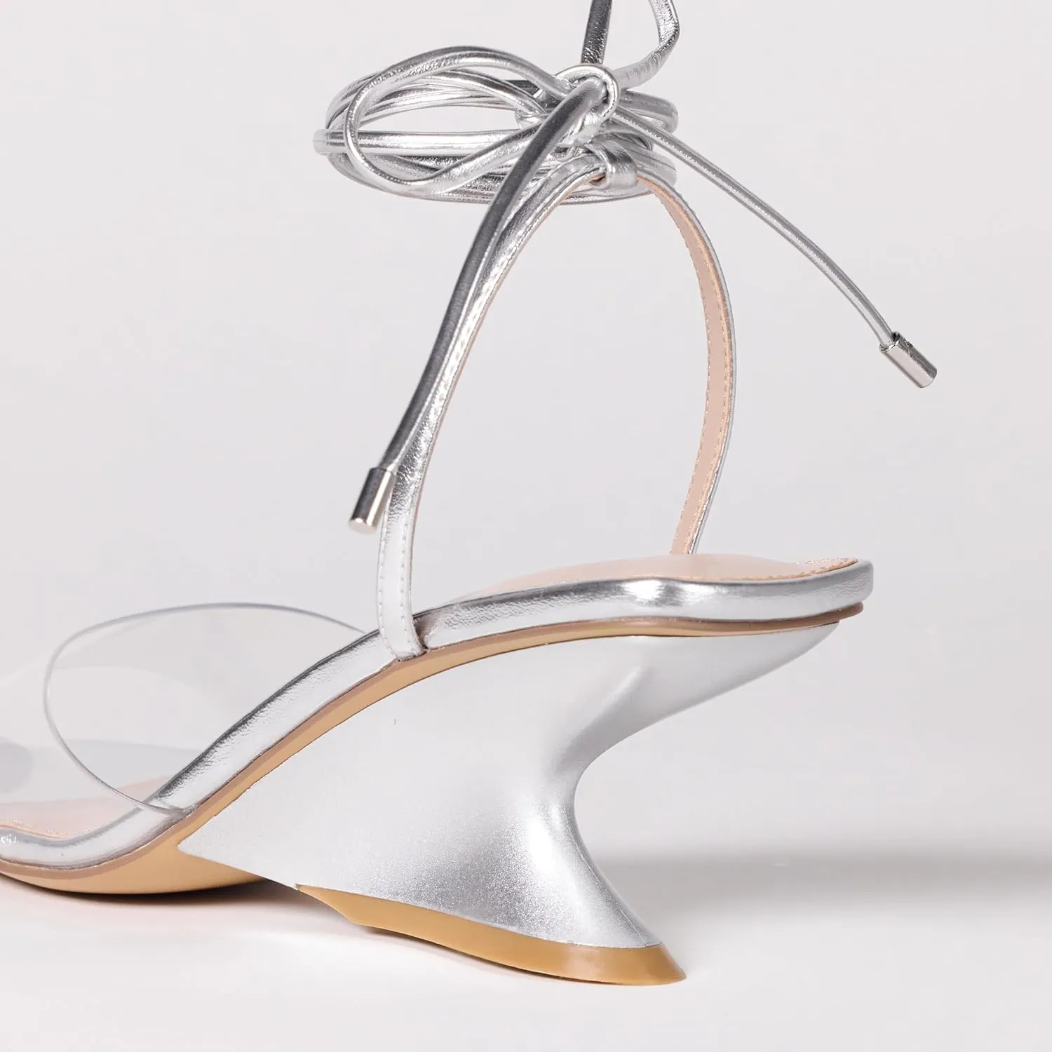 The Drop Women's Phoenix Lace Up Sculpted Heeled Sandal