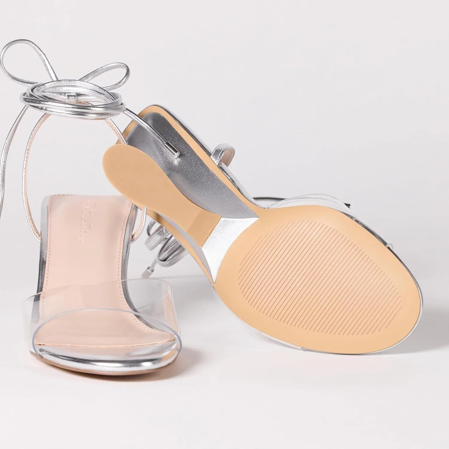 The Drop Women's Phoenix Lace Up Sculpted Heeled Sandal