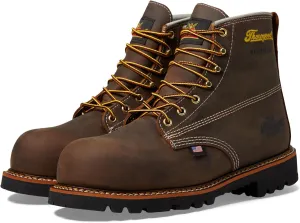 Thorogood American Legacy Series 6" Crazyhorse Nano Toe Waterproof Leather Work Boots for Men with Slip-Resistant Outsole