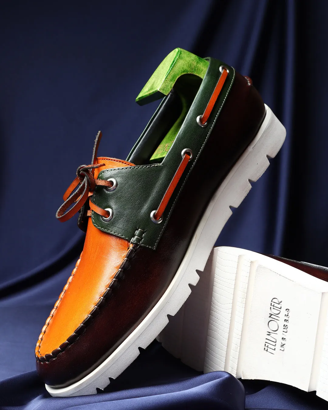Triple Tone Mirror Glossed Extralight Boat Shoe