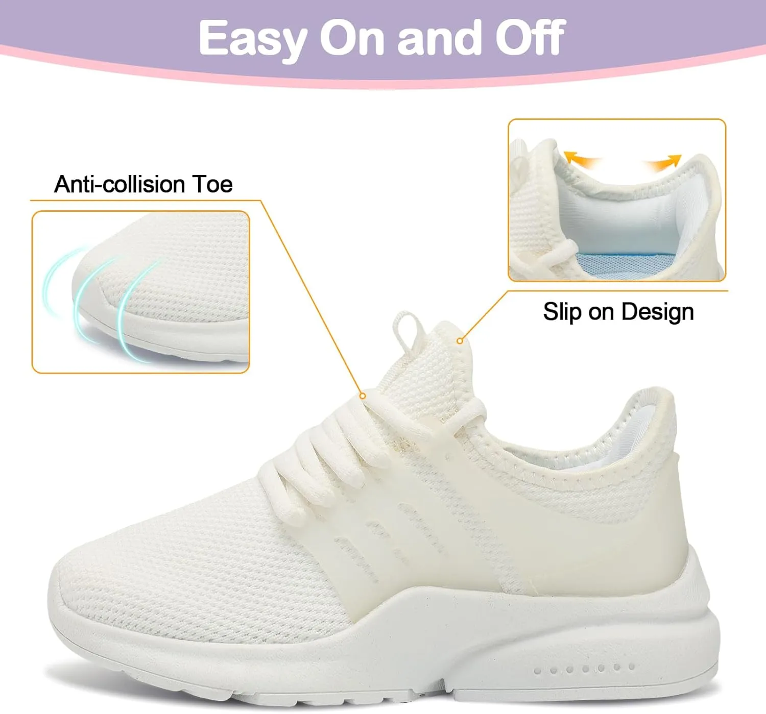 Troadlop Kids Sneaker Lightweight Breathable Running Tennis Boys Girls Shoes