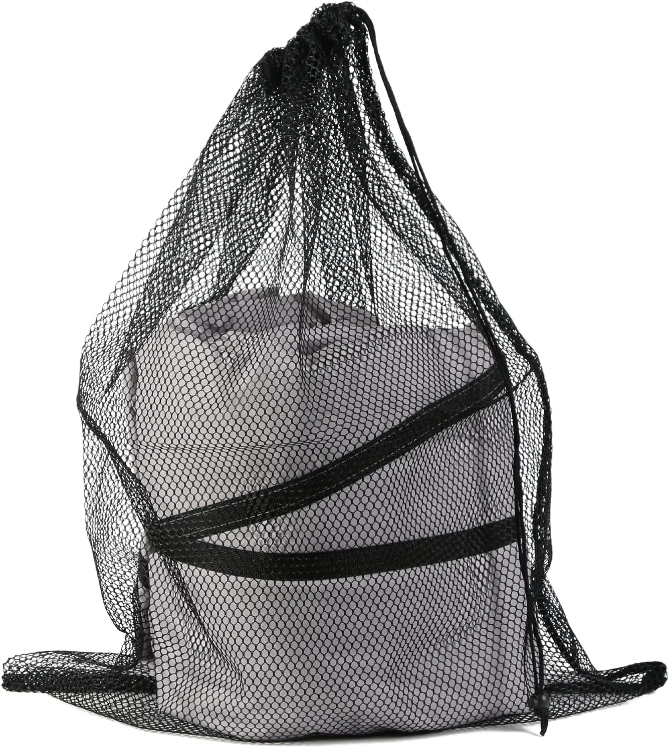 Tuszom Large Mesh Storage Bag for Boat Cover,Easy to Adjust Durable for Storing Furniture Cover, 29" W * 36" H, Anti-Tear Nylon Drawstring Bag with Cord Lock for Containning Car Cover