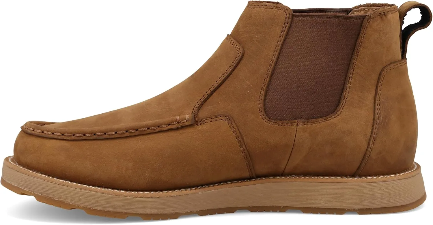 Twisted X Men's 5" CellStretch Wedge Sole Boot, Moc Toe with CellStretch