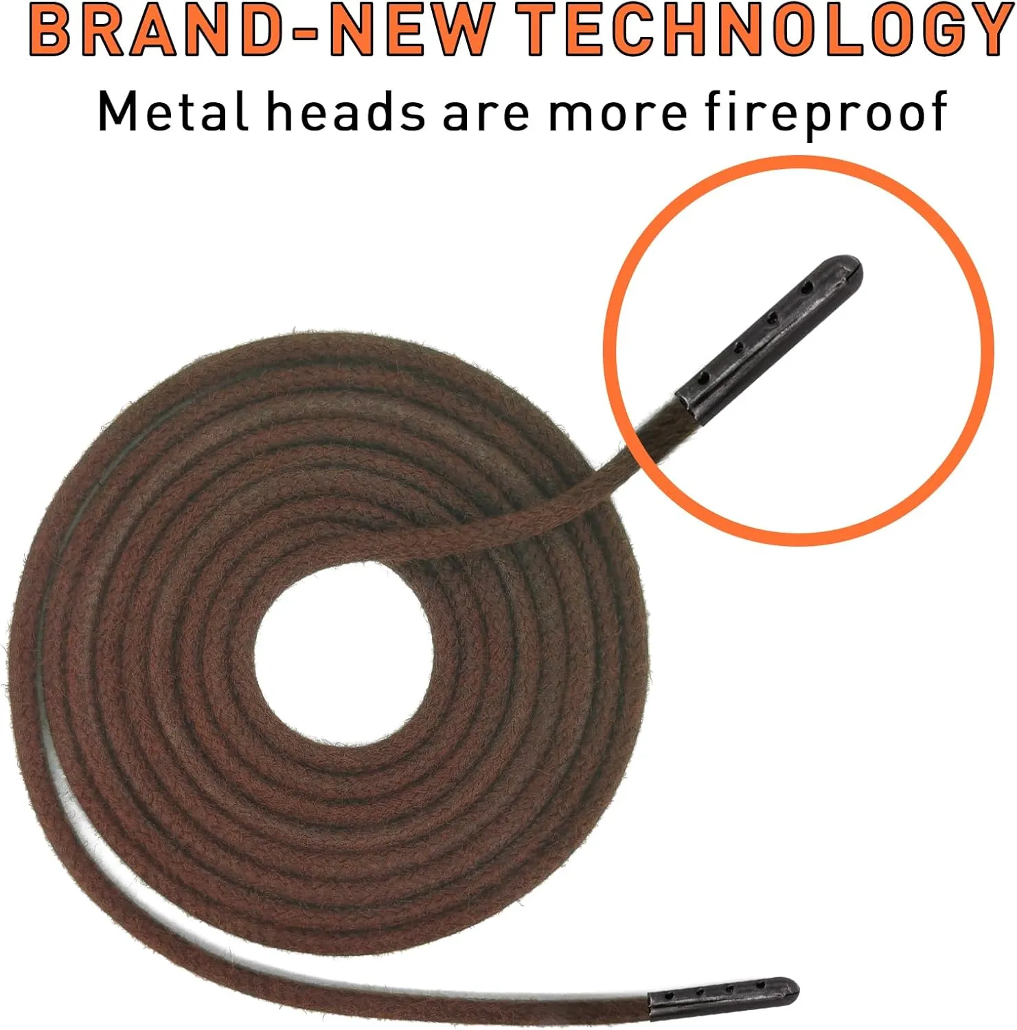 UamGlsob 5/32"(4mm) Kevlar Boot Lace,Unbreakable Heavy Duty Replacement Shoe String For Firefighting Logging Welder