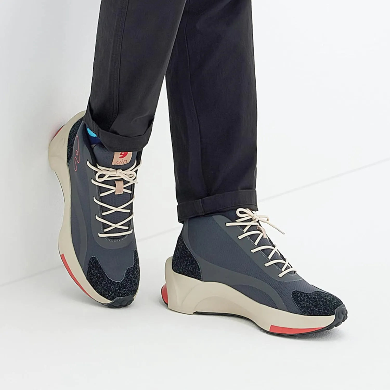 UIN Men's Art Travel Walking Shoes Slip On Casual Lightweight Wide Toe Fashion Sneaker Sevilla