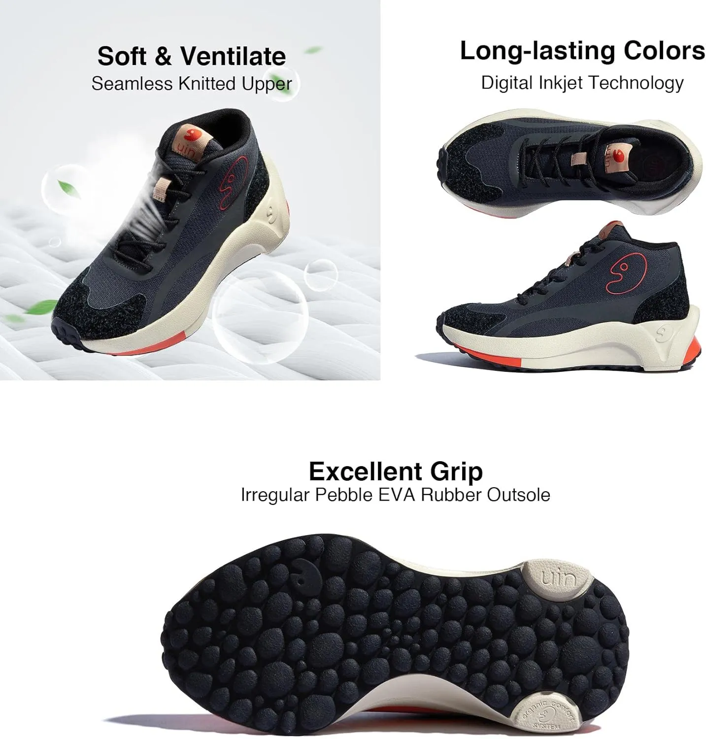UIN Men's Art Travel Walking Shoes Slip On Casual Lightweight Wide Toe Fashion Sneaker Sevilla