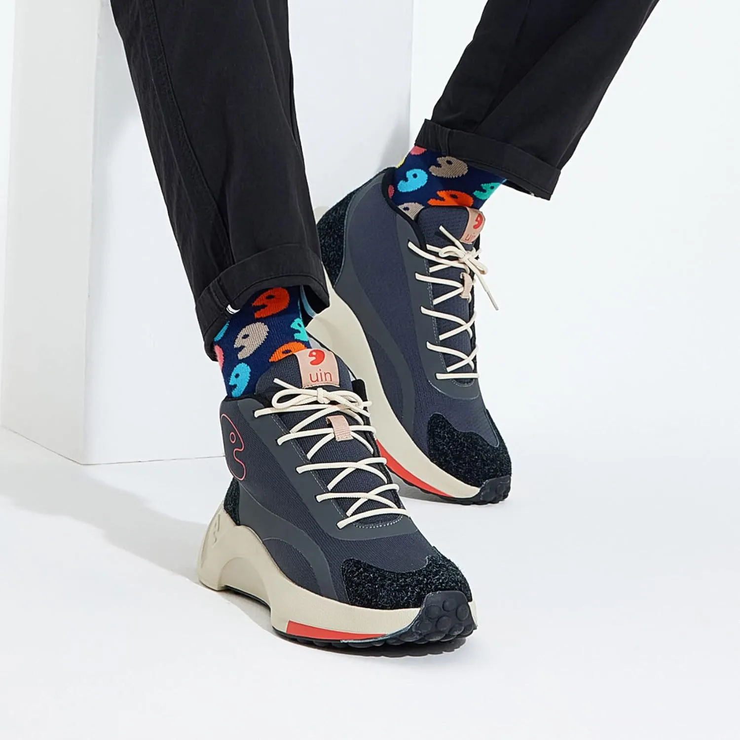 UIN Men's Art Travel Walking Shoes Slip On Casual Lightweight Wide Toe Fashion Sneaker Sevilla