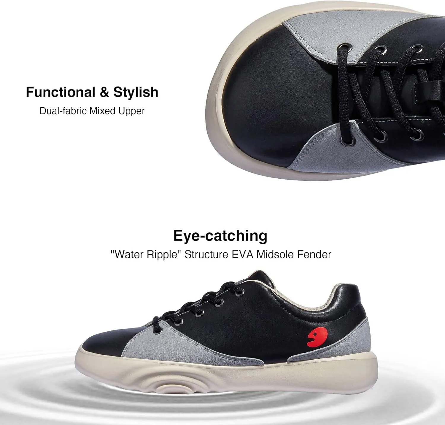 UIN Men's Walking Travel Shoes Casual Lightweight Art Painted Fashion Sneaker Denia Series