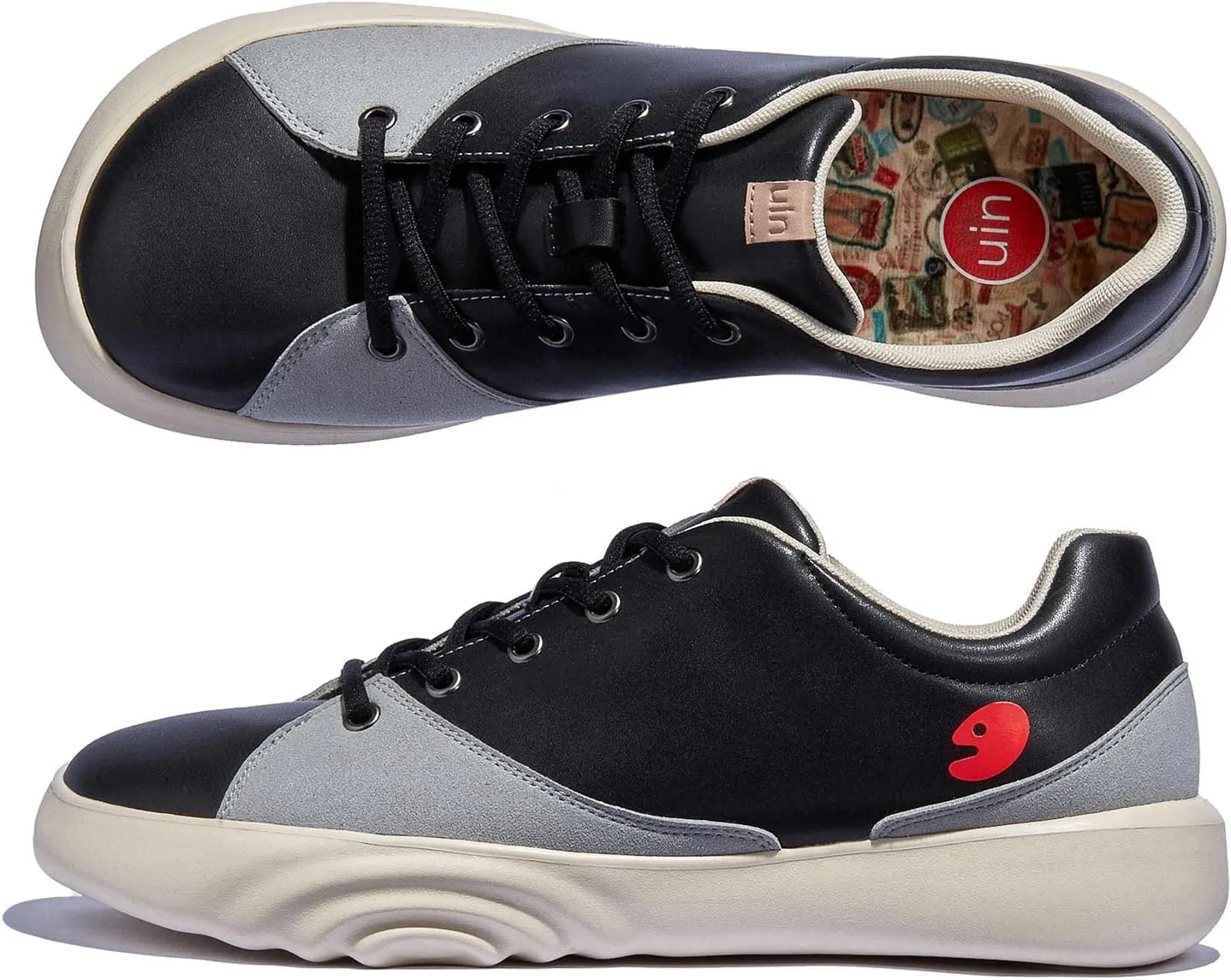 UIN Men's Walking Travel Shoes Casual Lightweight Art Painted Fashion Sneaker Denia Series