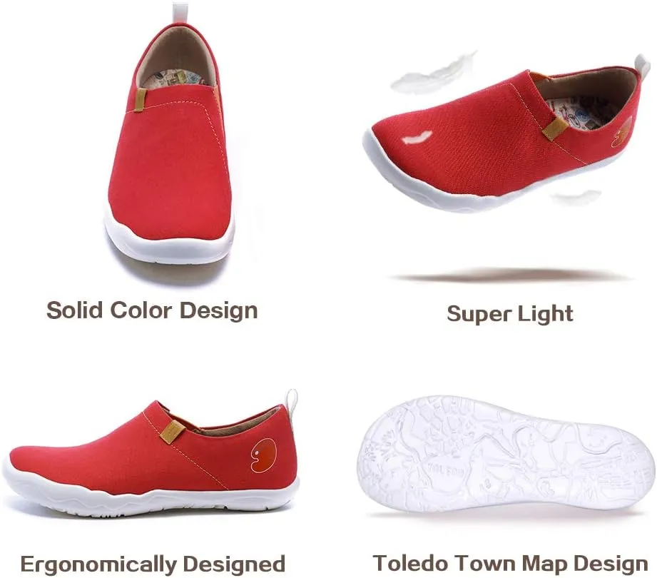 UIN Women's Walking Travel Shoes Slip On Microfiber Casual Loafers Lightweight Comfort Fashion Sneaker Toledo