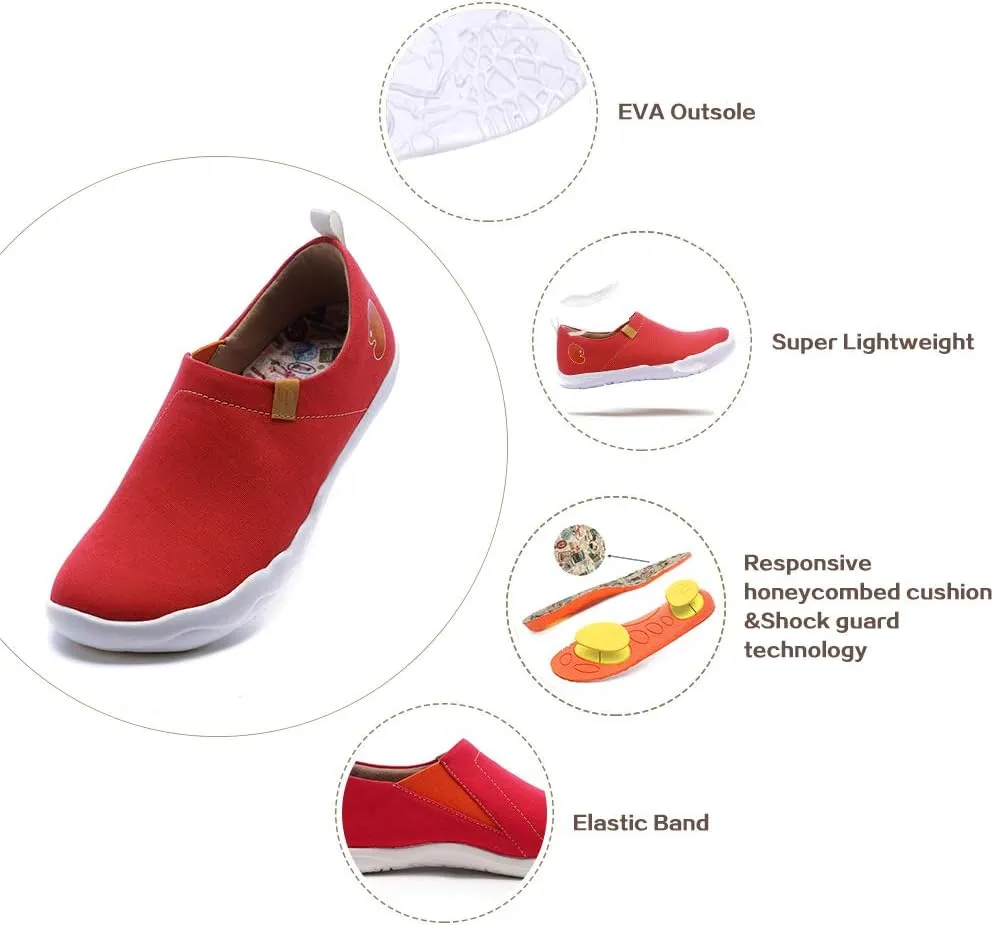 UIN Women's Walking Travel Shoes Slip On Microfiber Casual Loafers Lightweight Comfort Fashion Sneaker Toledo