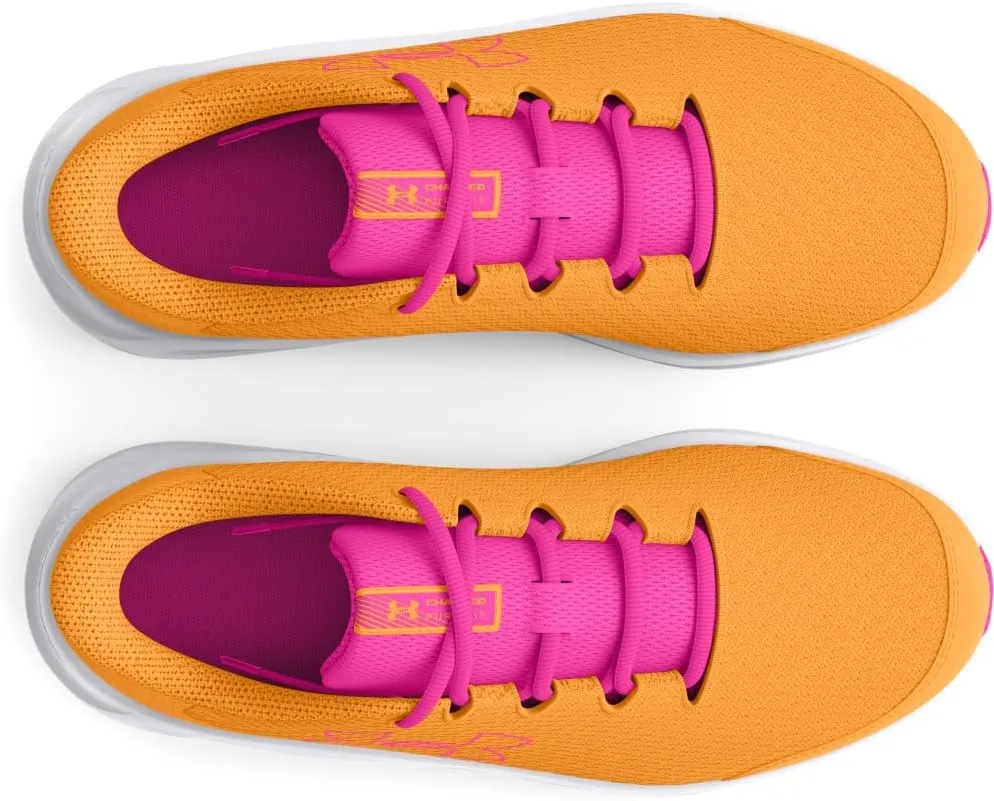 Under Armour Girls' Grade School Pursuit 3 Big Logo Running Shoe