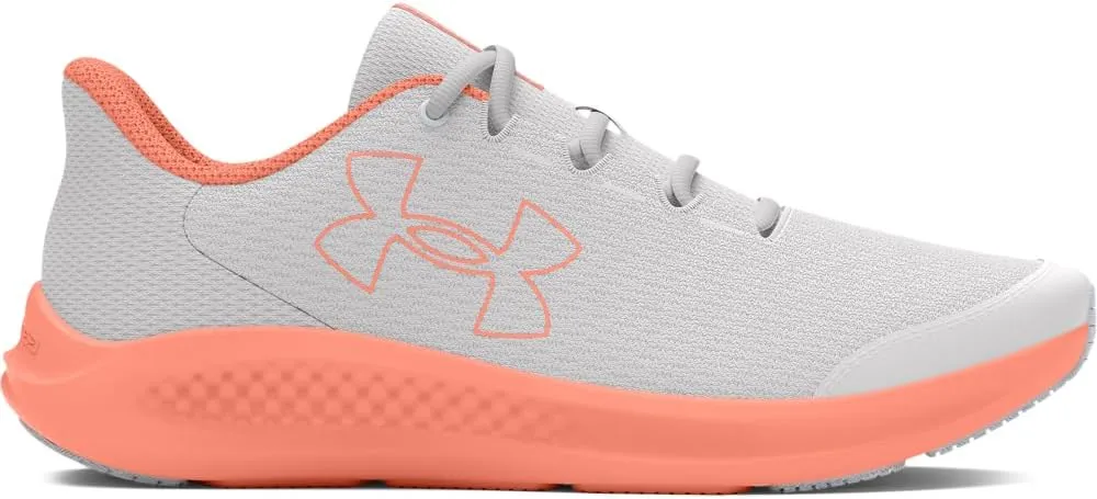 Under Armour Girls' Grade School Pursuit 3 Big Logo Running Shoe