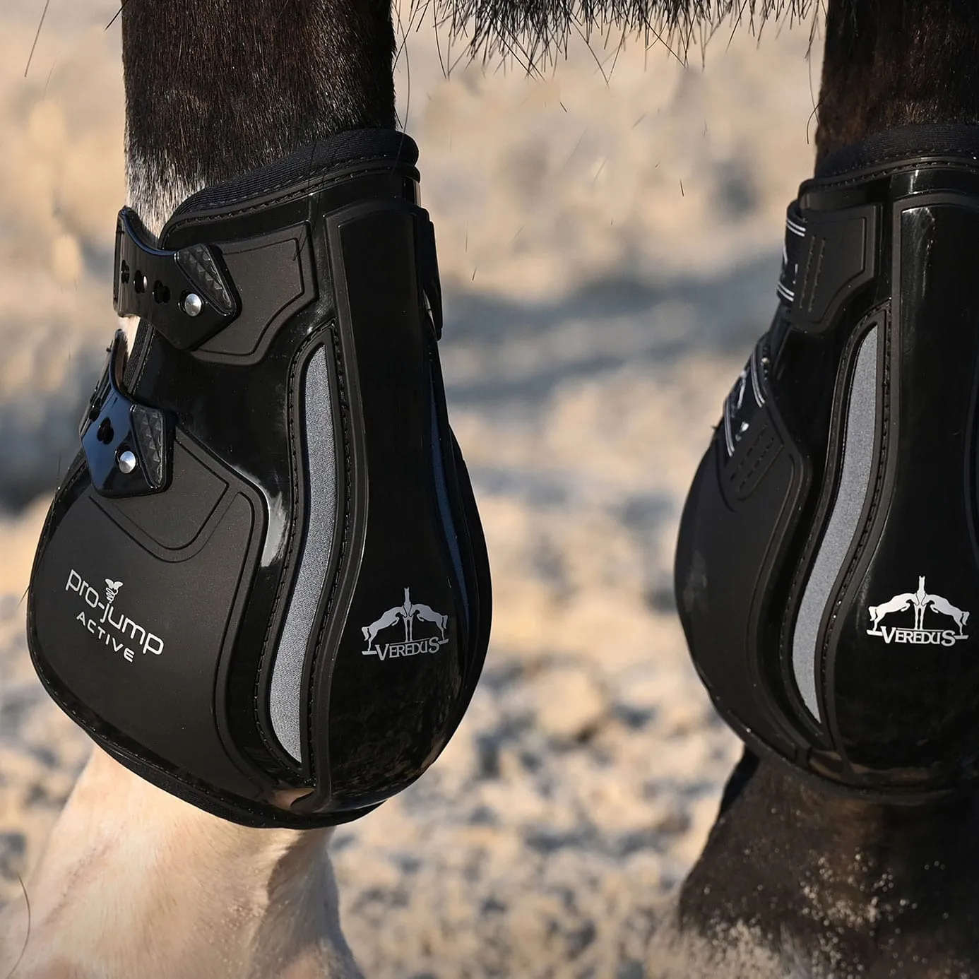 Veredus Pro Jump Active Fetlock Boots - Black
