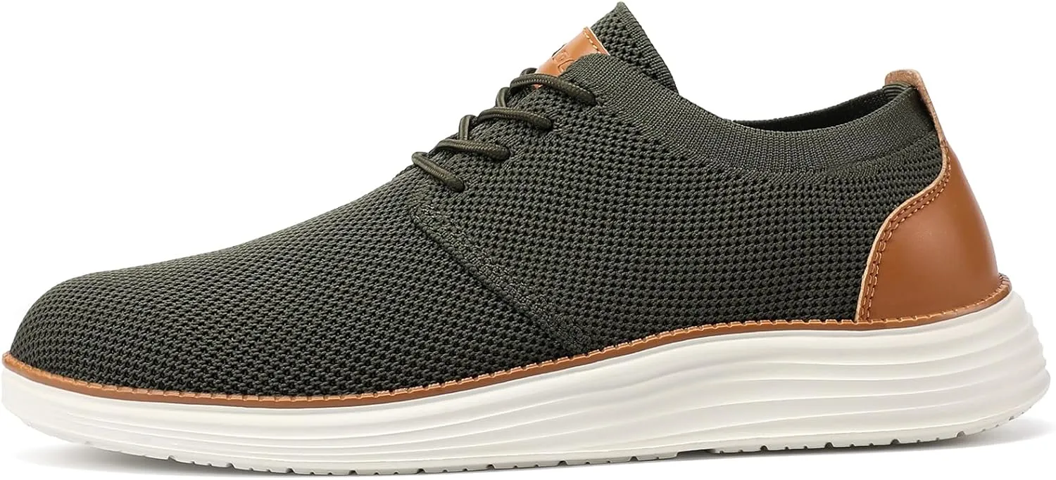 VILOCY Men's Fashion Dress Sneakers Casual Walking Shoes Business Oxfords Comfortable Breathable Lightweight Tennis