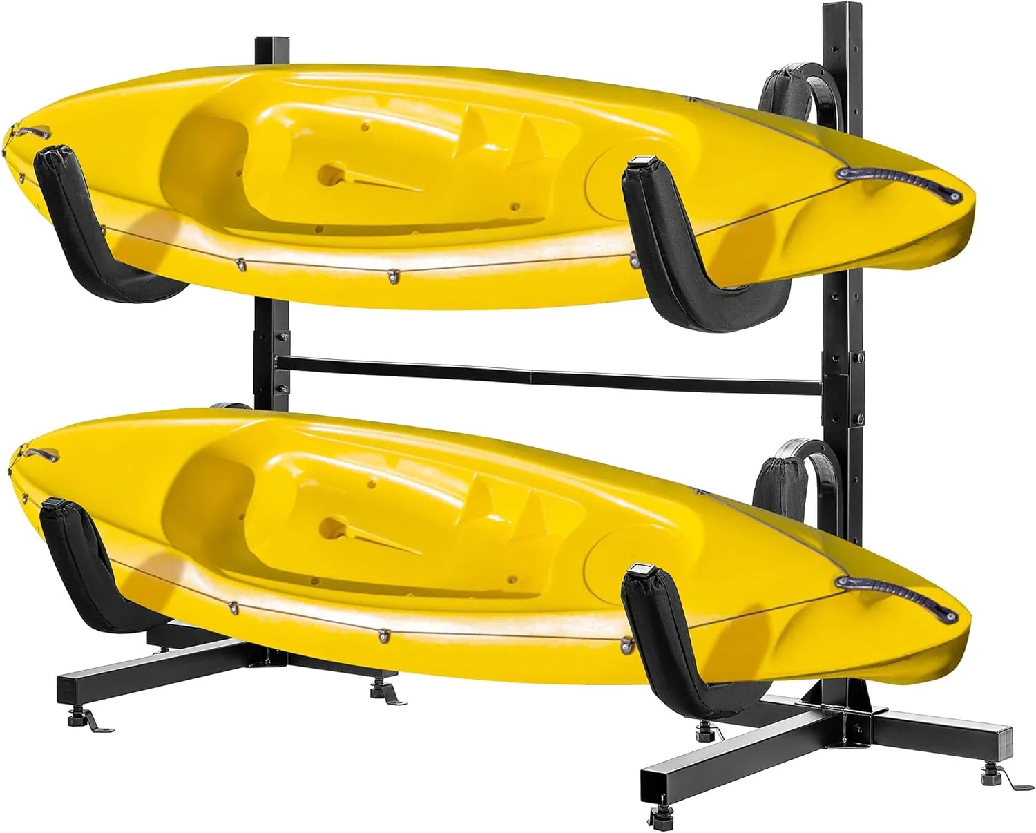 VIVOHOME Kayak Storage Rack, Adjustable Freestanding Dual Stand for Kayaks, SUP Boards, Canoes & Paddle Boards, Heavy Duty, Supports up to 175 lbs