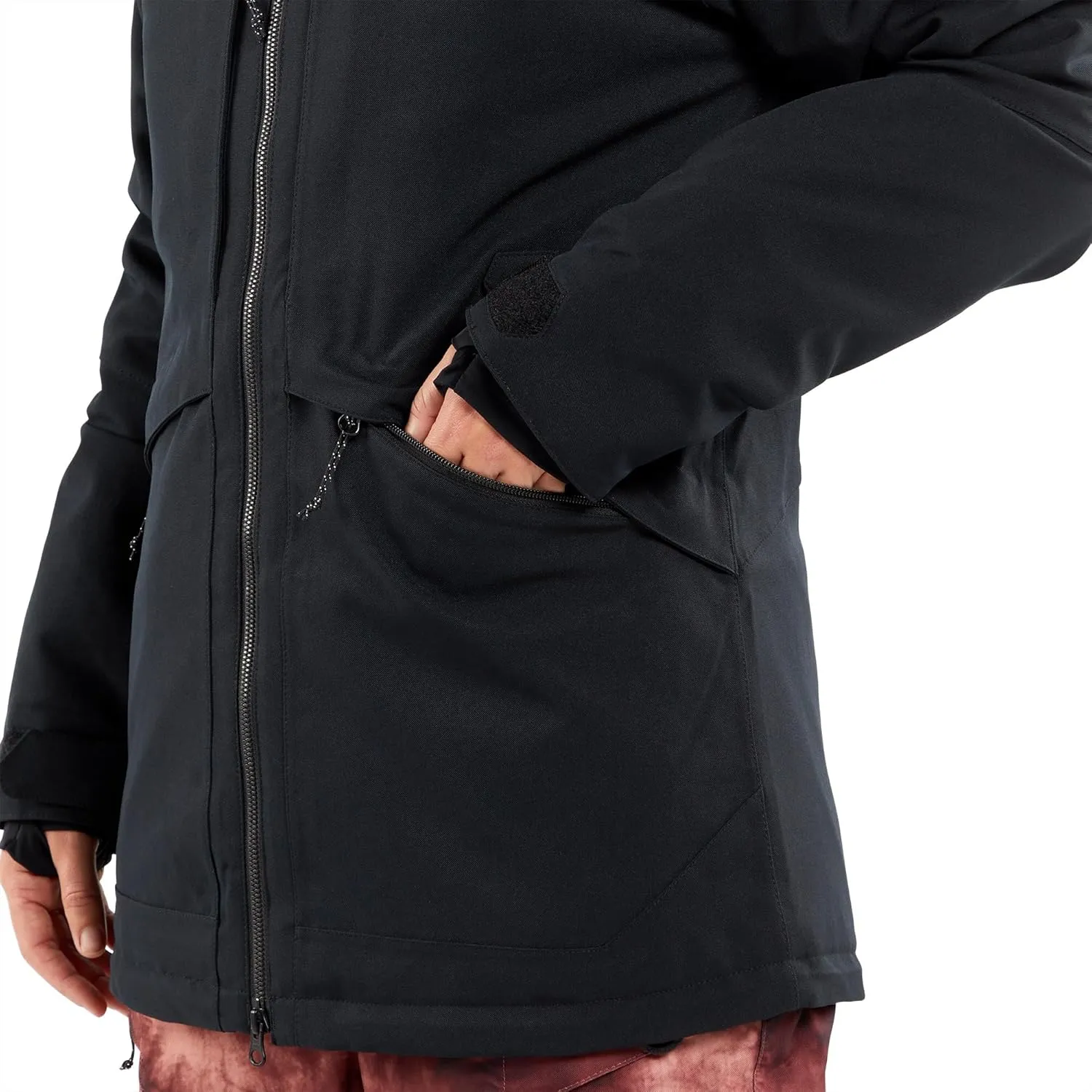 Volcom Women's Shelter 3D Stretch Insulated Snowboard Ski Winter Hooded Jacket