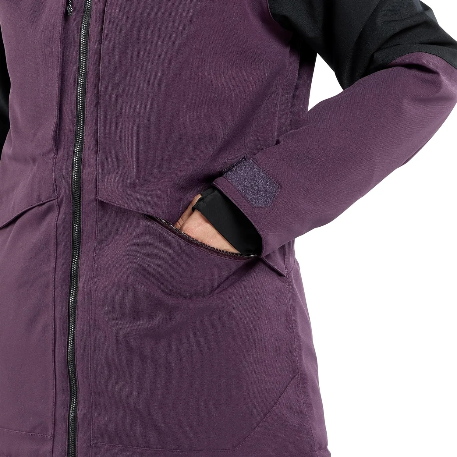 Volcom Women's Shelter 3D Stretch Insulated Snowboard Ski Winter Hooded Jacket