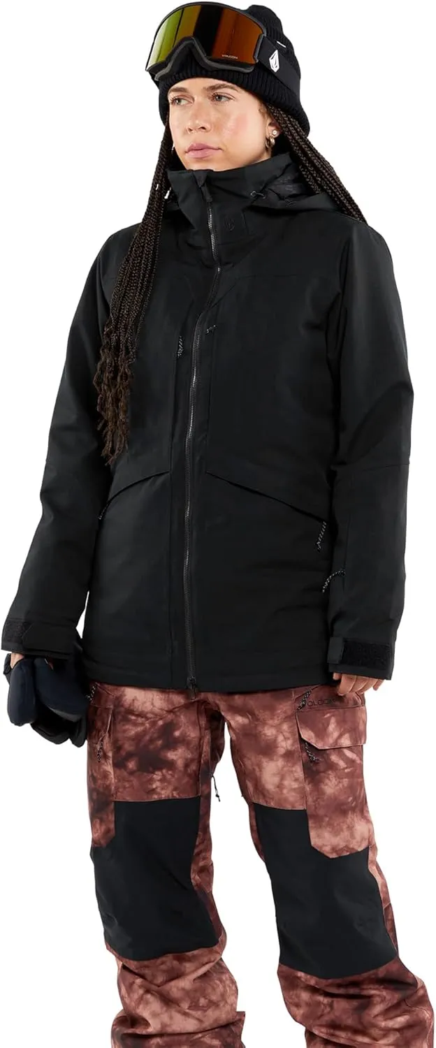 Volcom Women's Shelter 3D Stretch Insulated Snowboard Ski Winter Hooded Jacket