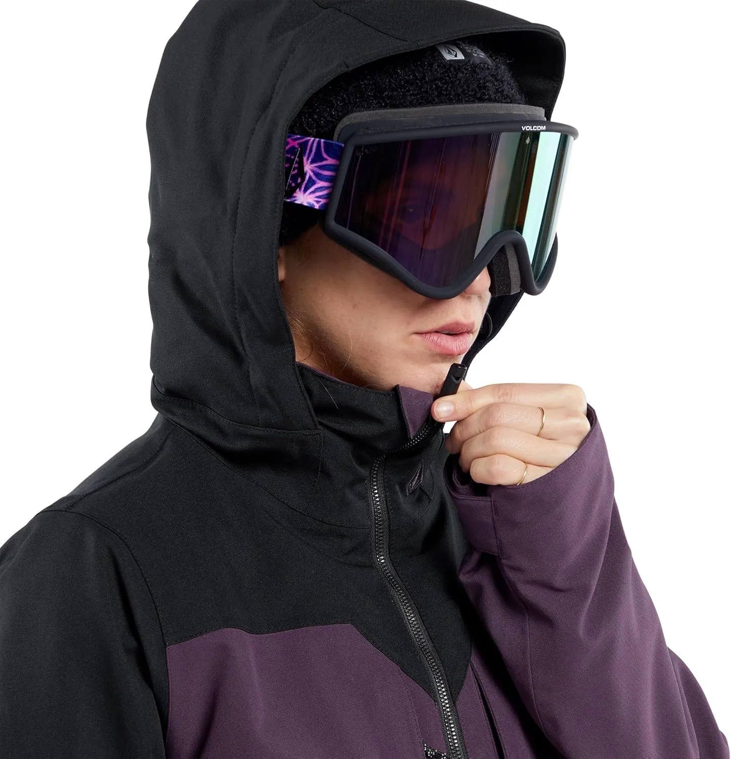 Volcom Women's Shelter 3D Stretch Insulated Snowboard Ski Winter Hooded Jacket
